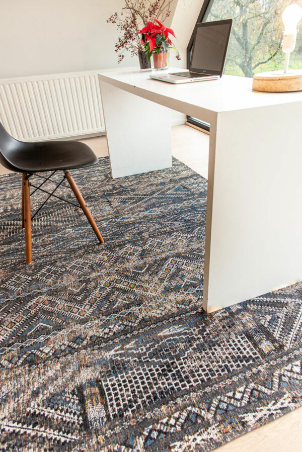 Antiquarian Kilim 9113 Black Rabat – Bild 3