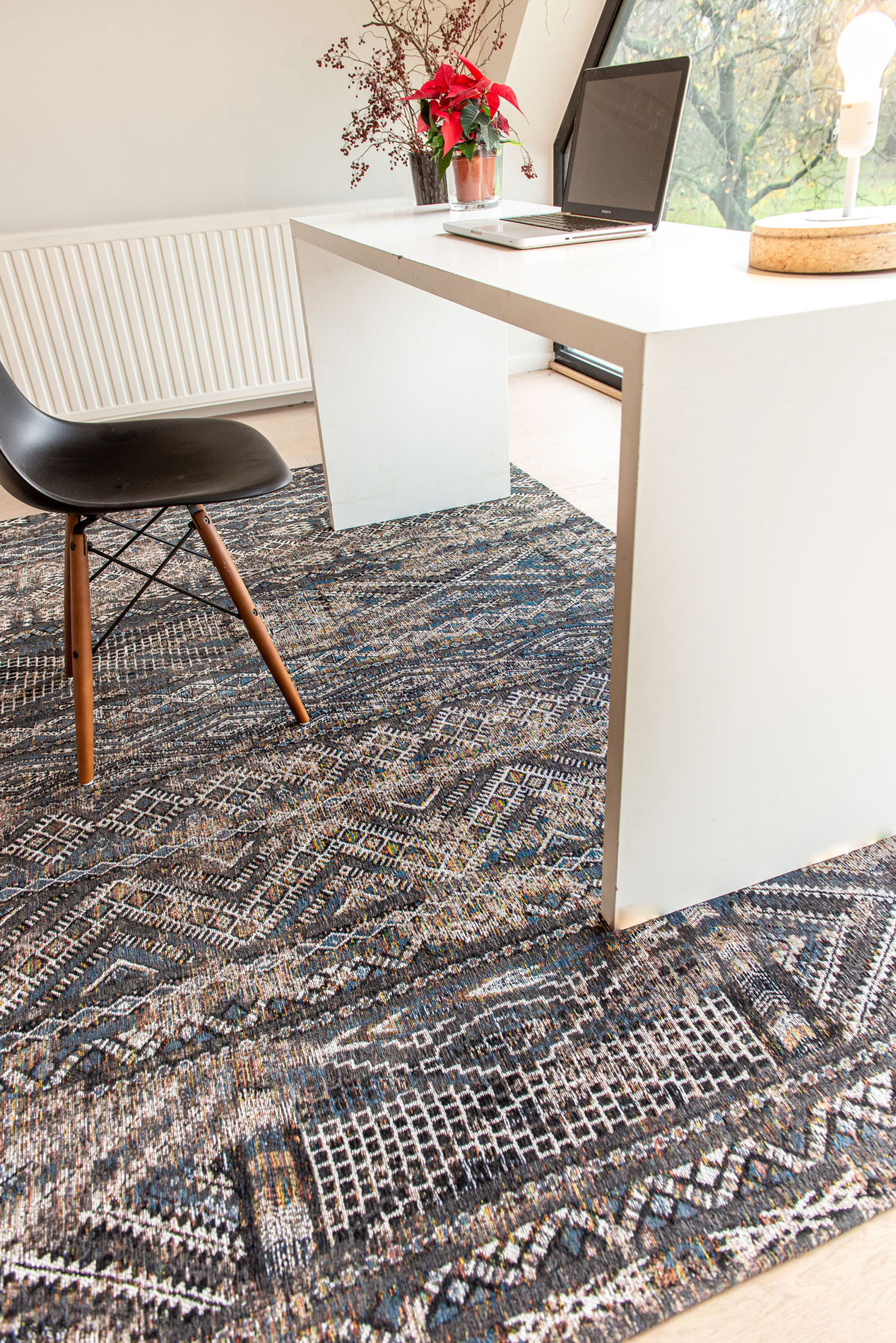 Antiquarian Kilim 9113 Black Rabat – Bild 3