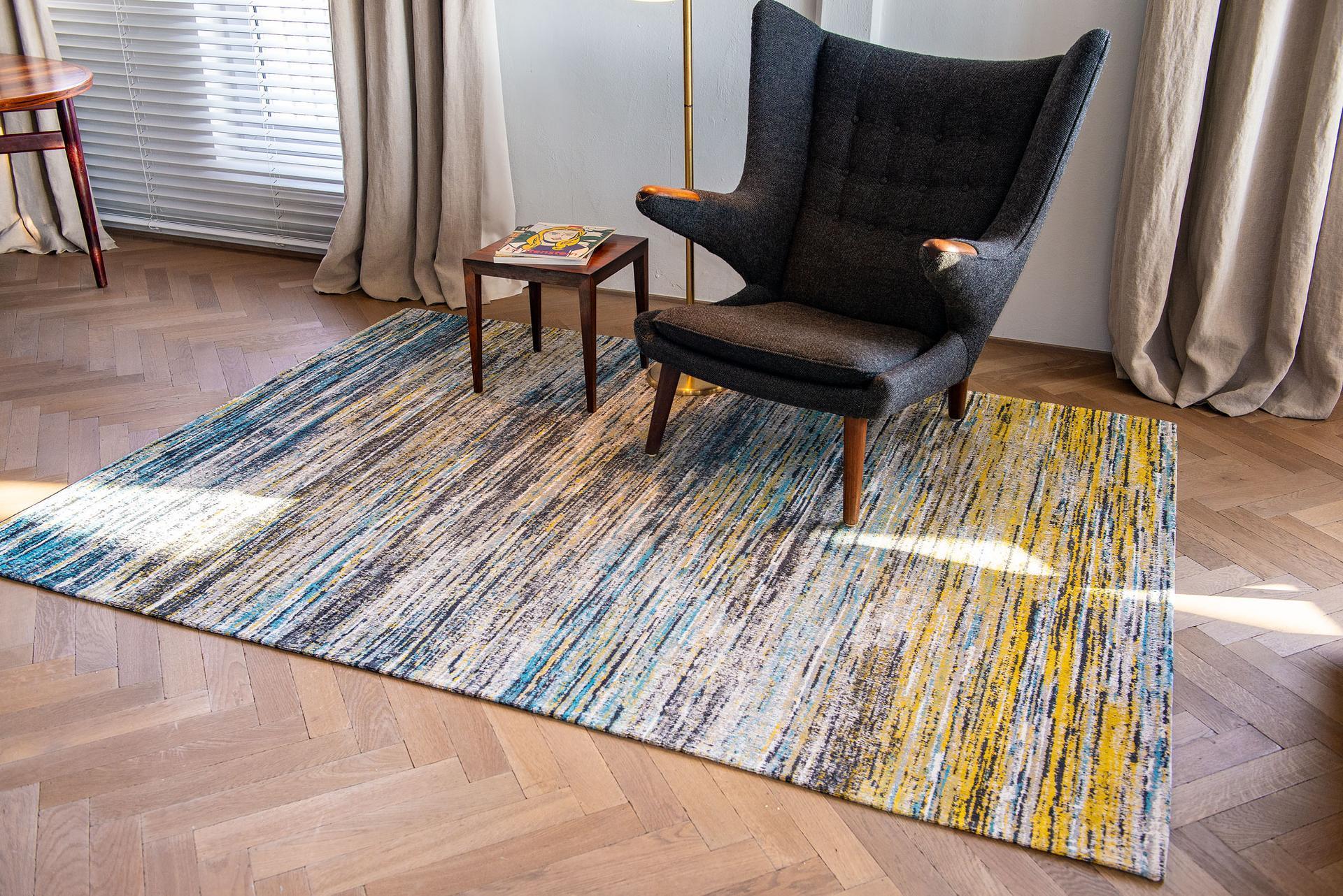 Sari Rug Sari 8873 Blue Yellow Mix – Bild 6