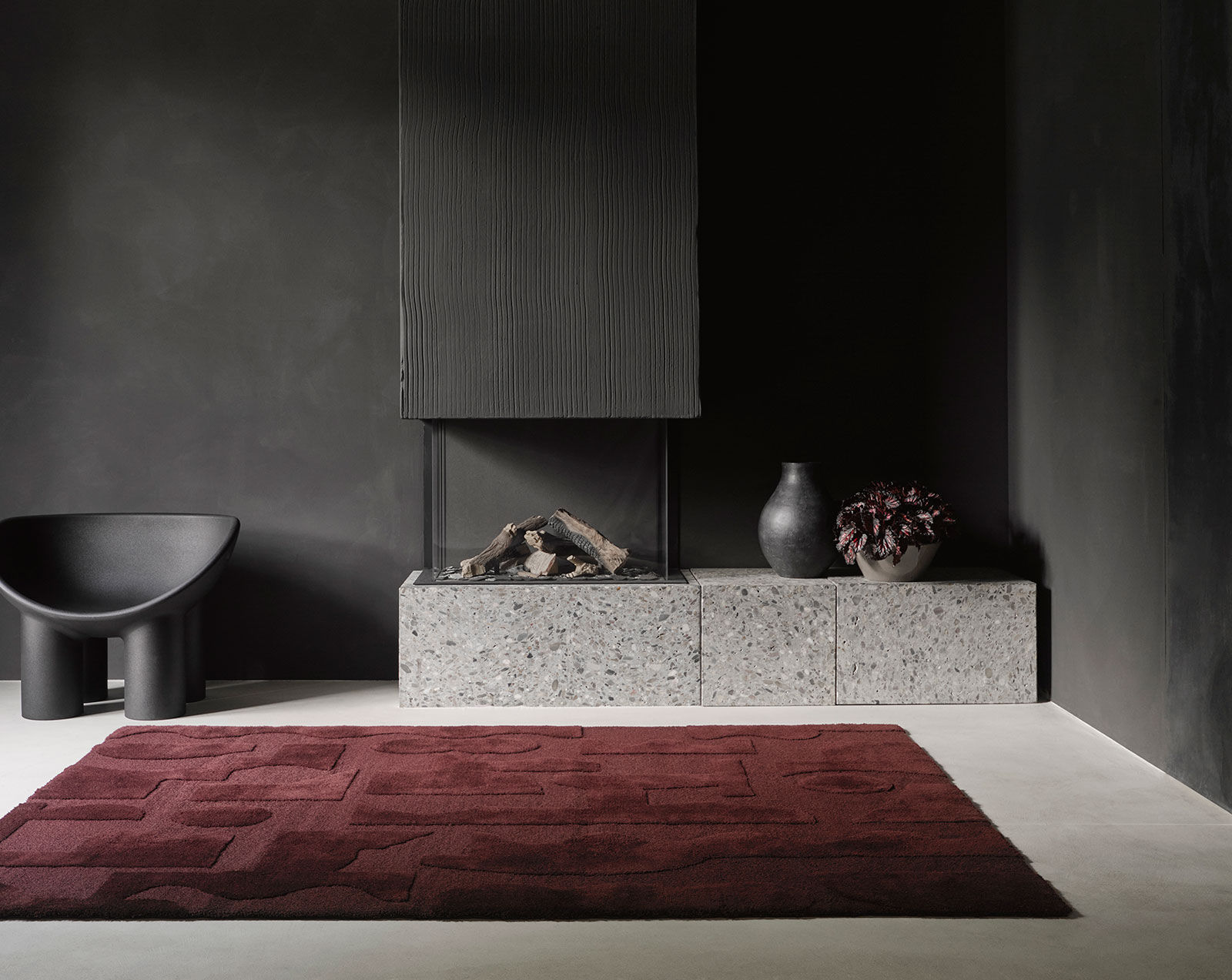 Mural Bold Burgundy – Bild 2