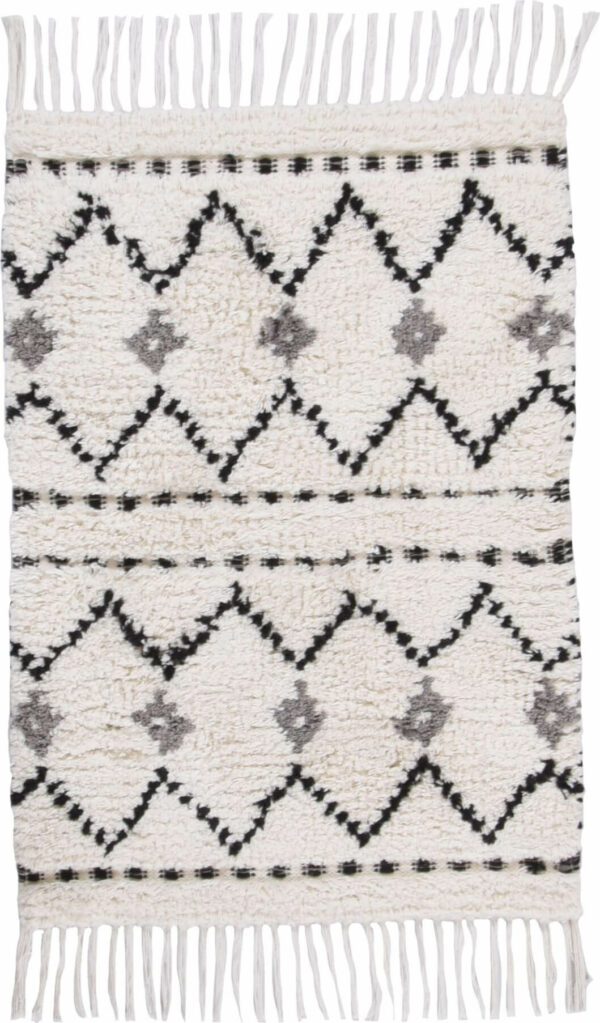 Ethno Bath Zigzag 103 white multi