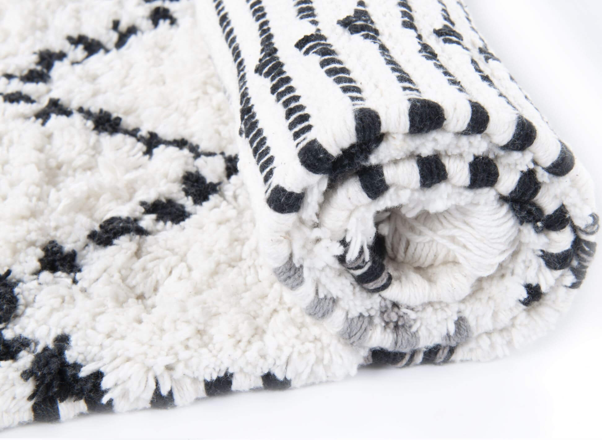 Ethno Bath Zigzag 103 white multi – Bild 7