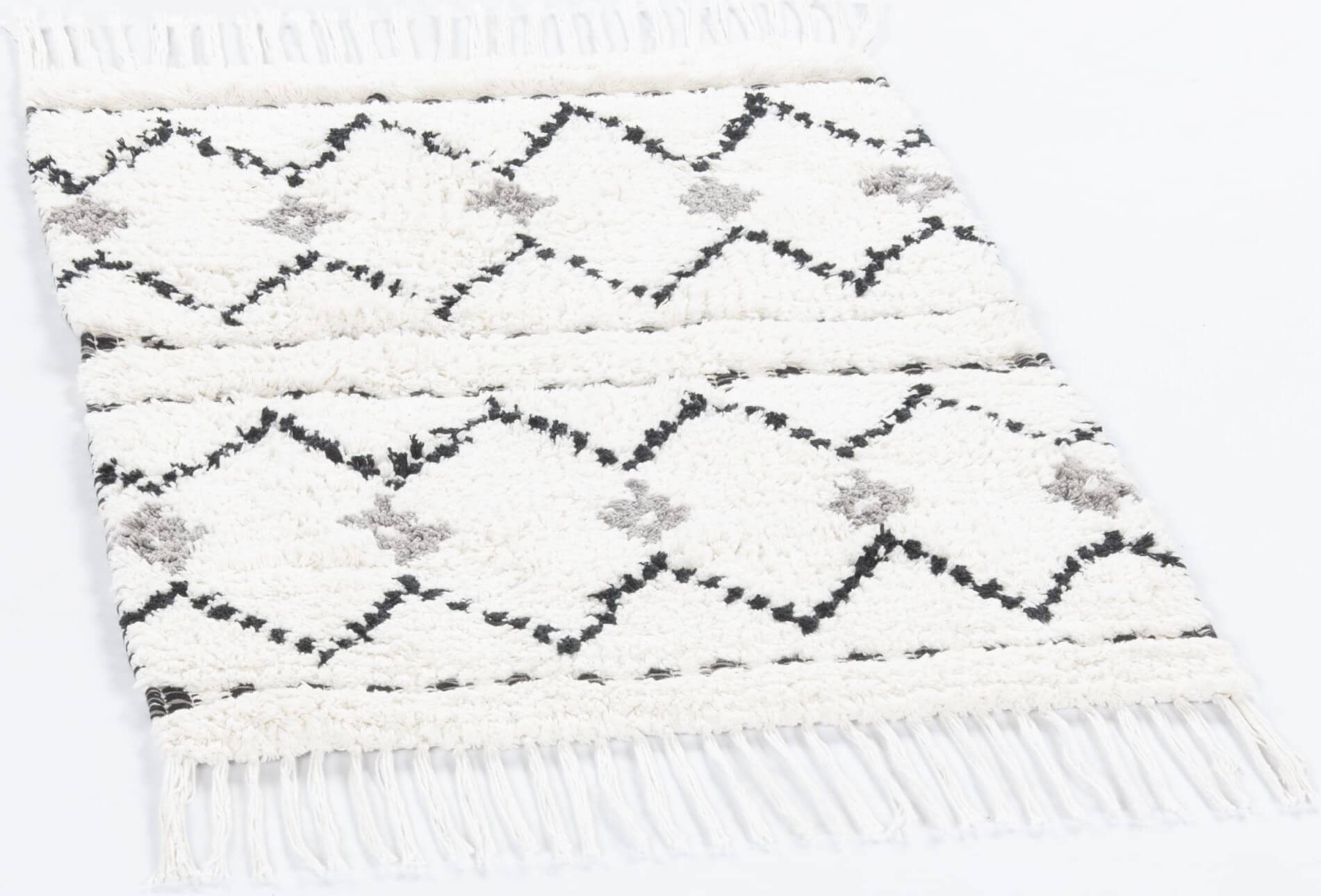 Ethno Bath Zigzag 103 white multi – Bild 2