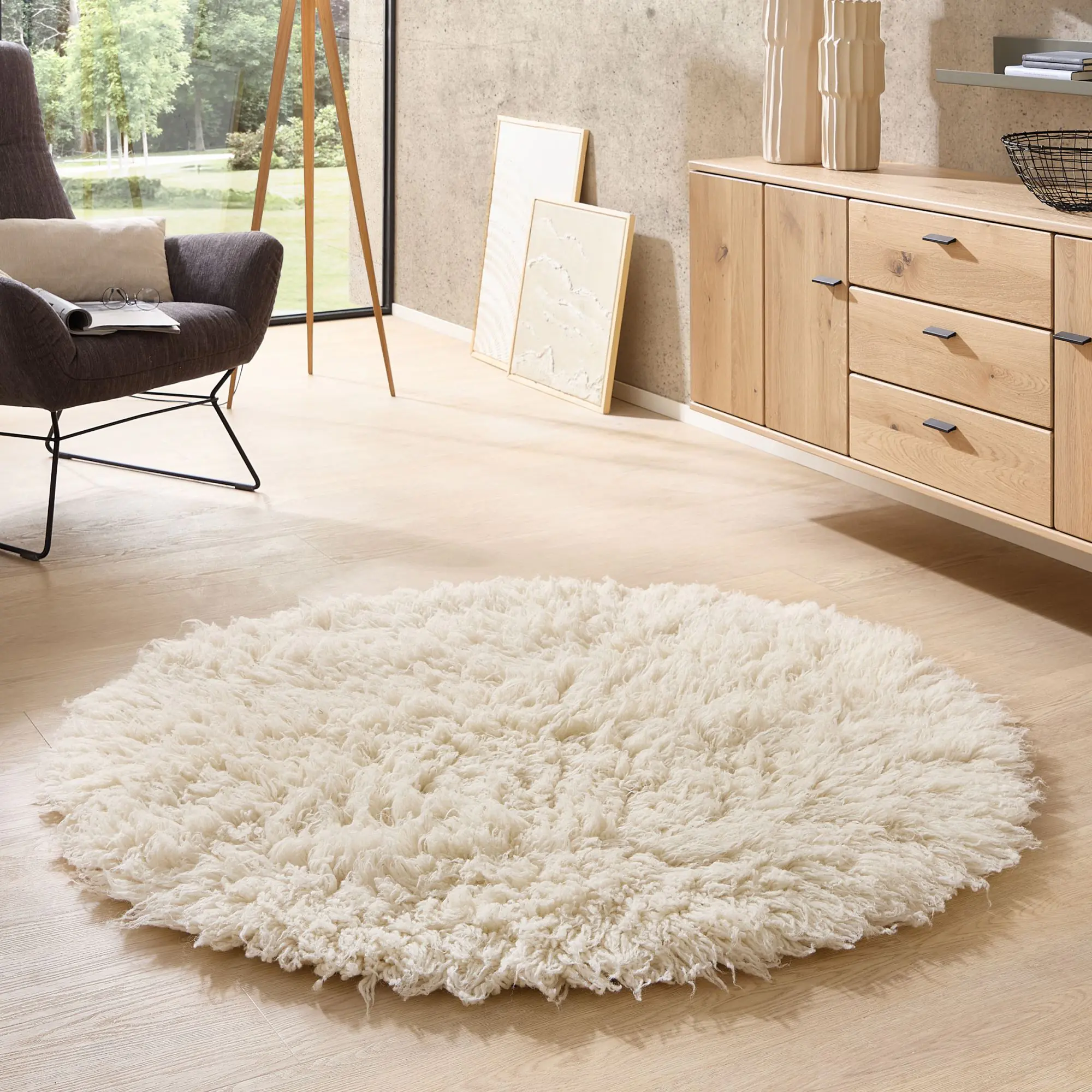 Flokati Pur UNI natural – Bild 5