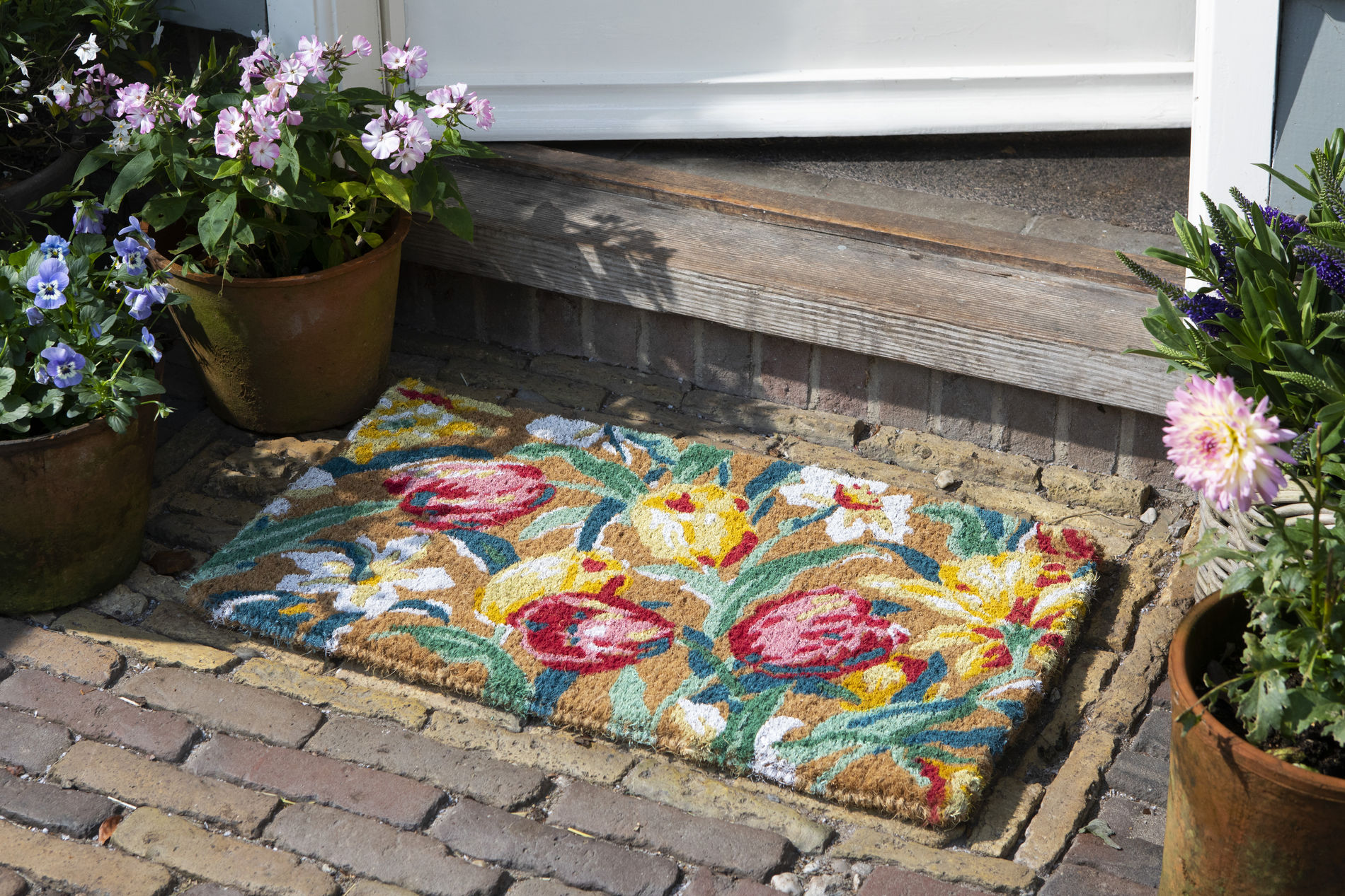 Tulips China Blue doormat – Bild 3