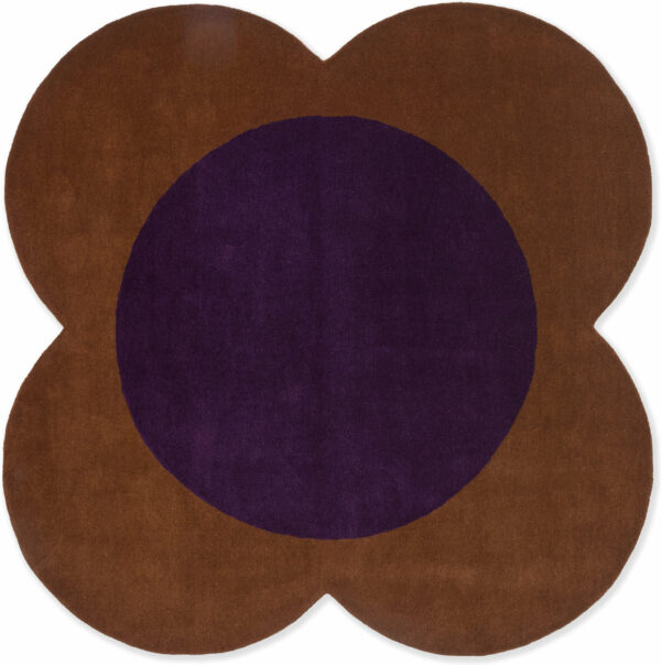 Flower Spot Chestnut/Violet