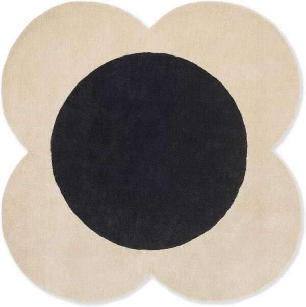Flower Spot Ecru/Black