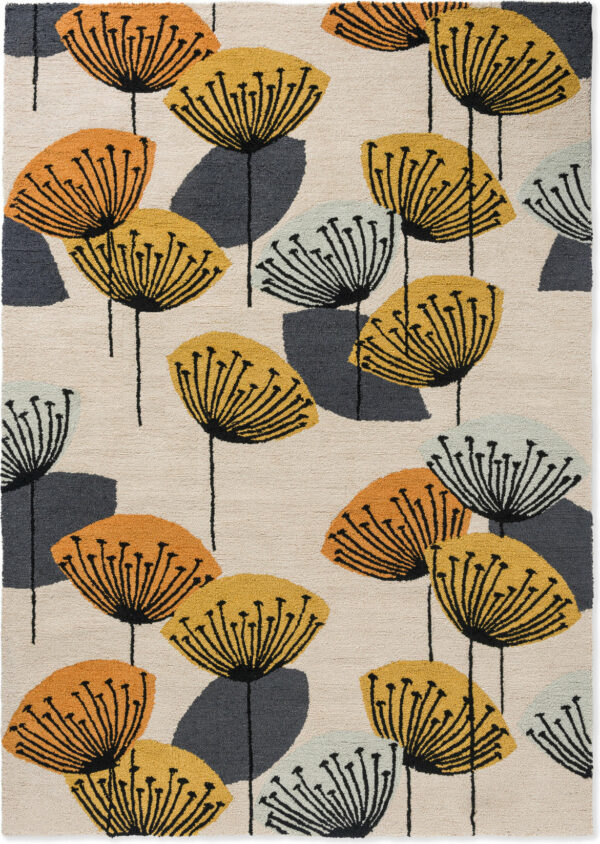 Dandelion Clocks Ochre/Silver outdoor