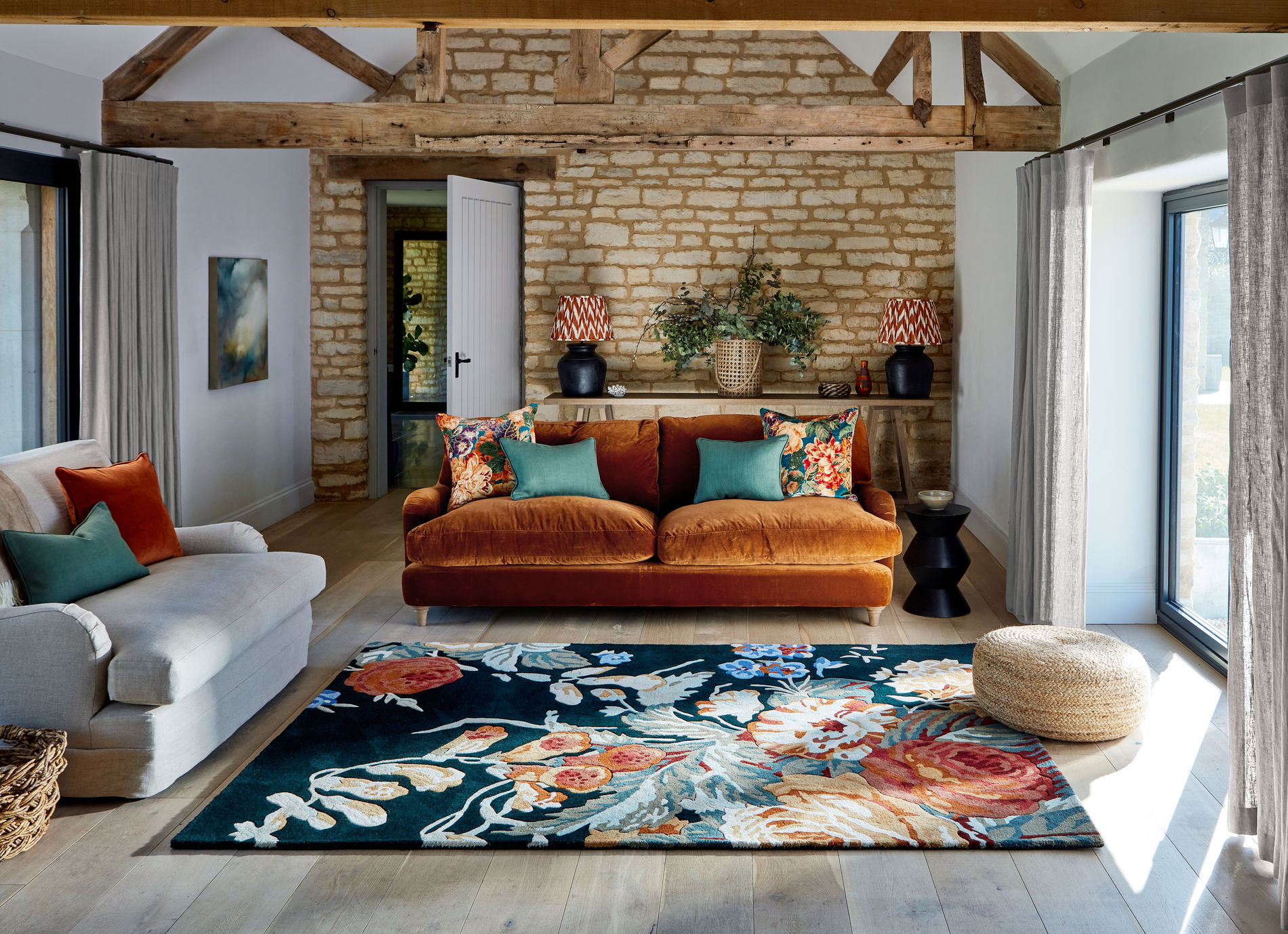 Stapleton Park Navy/Burnt Orange – Bild 2