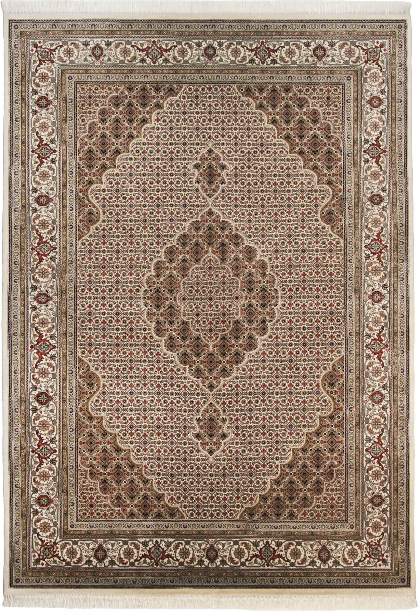 Sirsa Silk Tabriz Ma 573 cream /cream – Bild 1