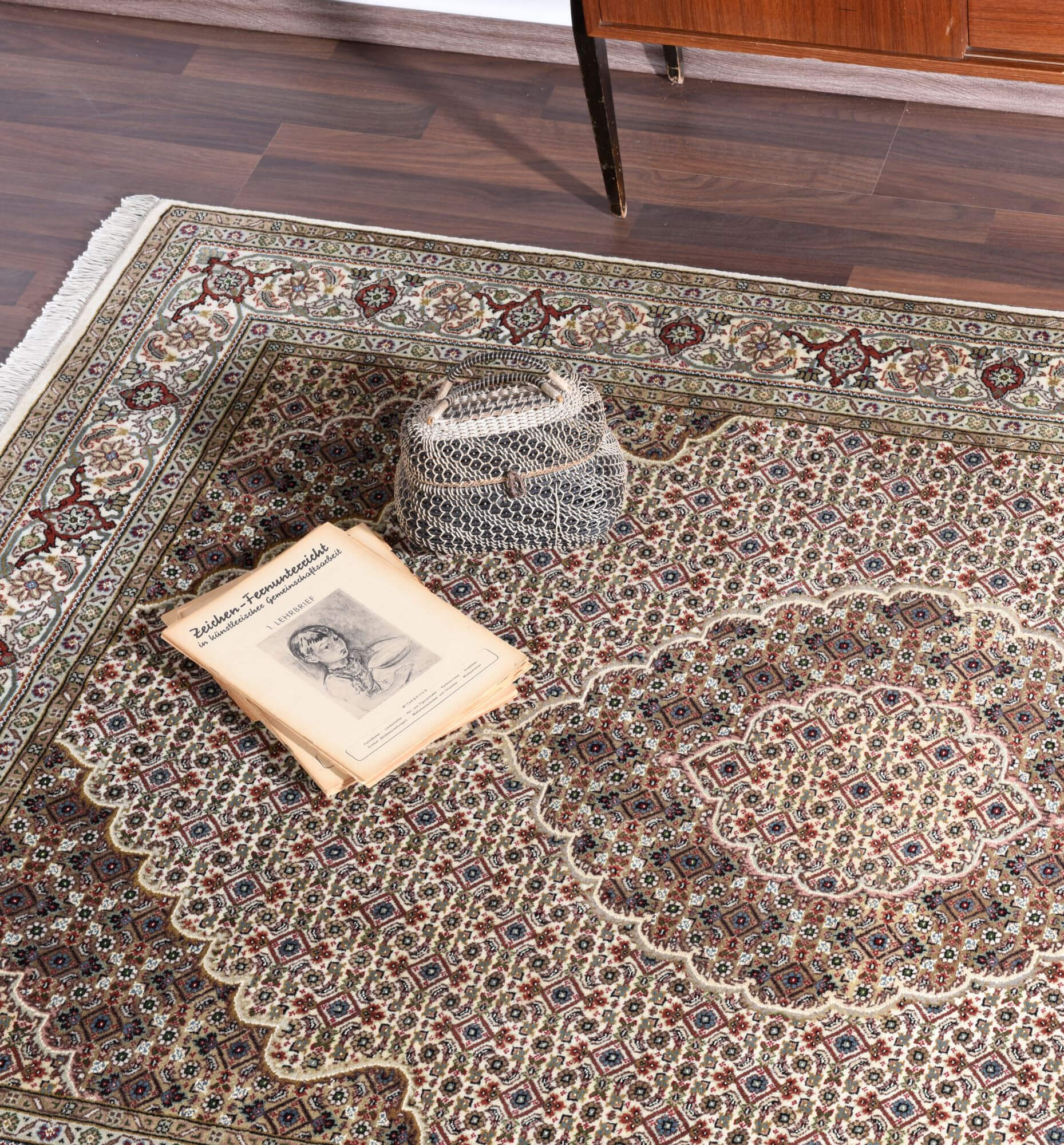 Sirsa Silk Tabriz Ma 573 cream /cream – Bild 8