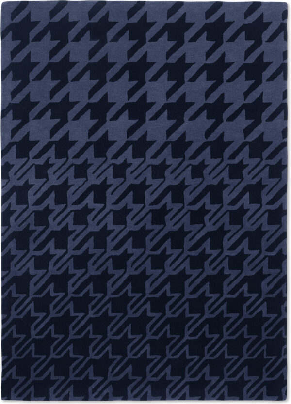 Houndstooth Dark Blue