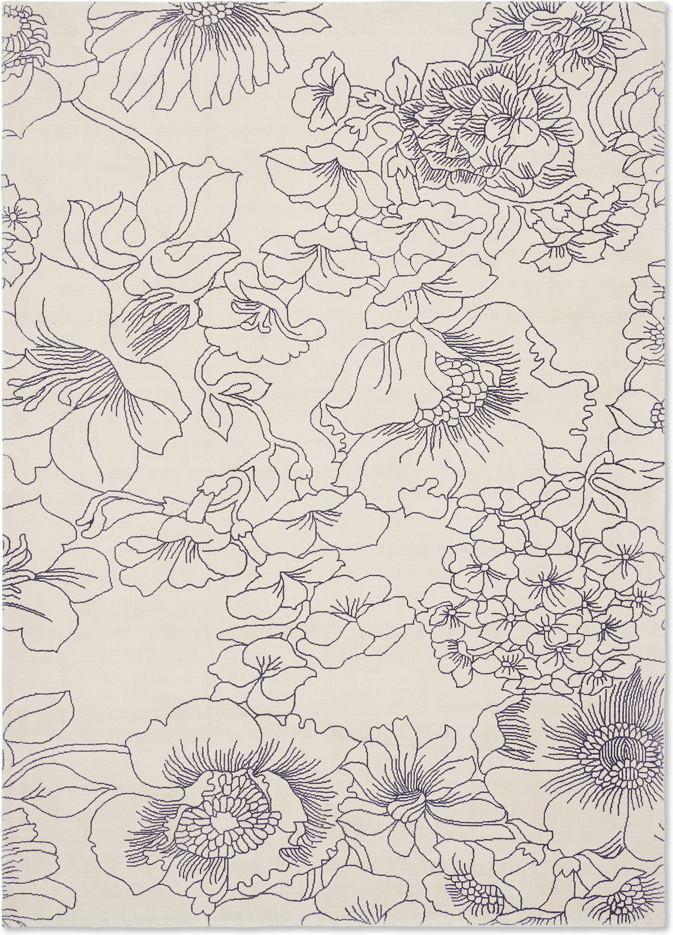 Linear Floral Blue – Bild 1