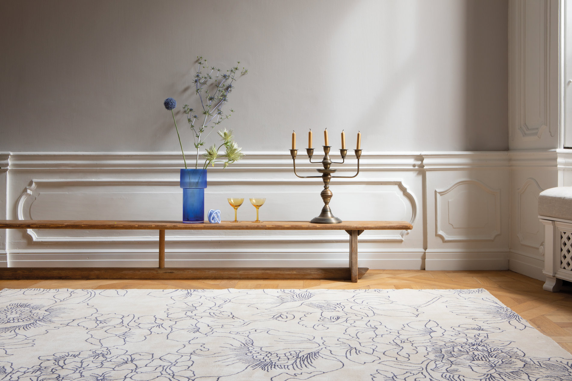 Linear Floral Blue – Bild 4