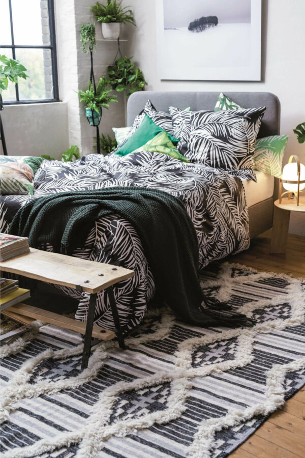 Vintage Cozy Kelim 615 black / white – Bild 8