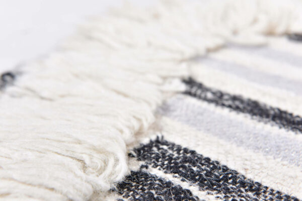 Vintage Cozy Kelim 615 black / white – Bild 3