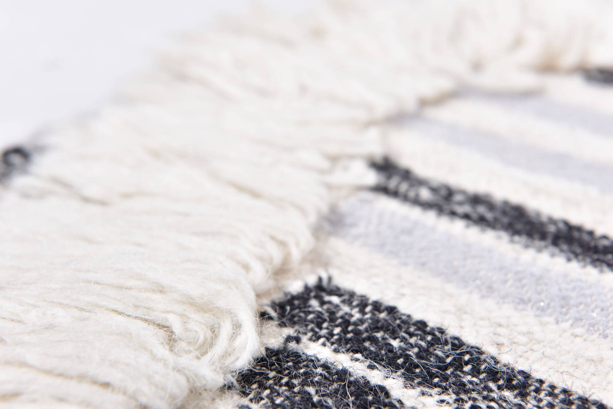 Vintage Cozy Kelim 615 black / white – Bild 3