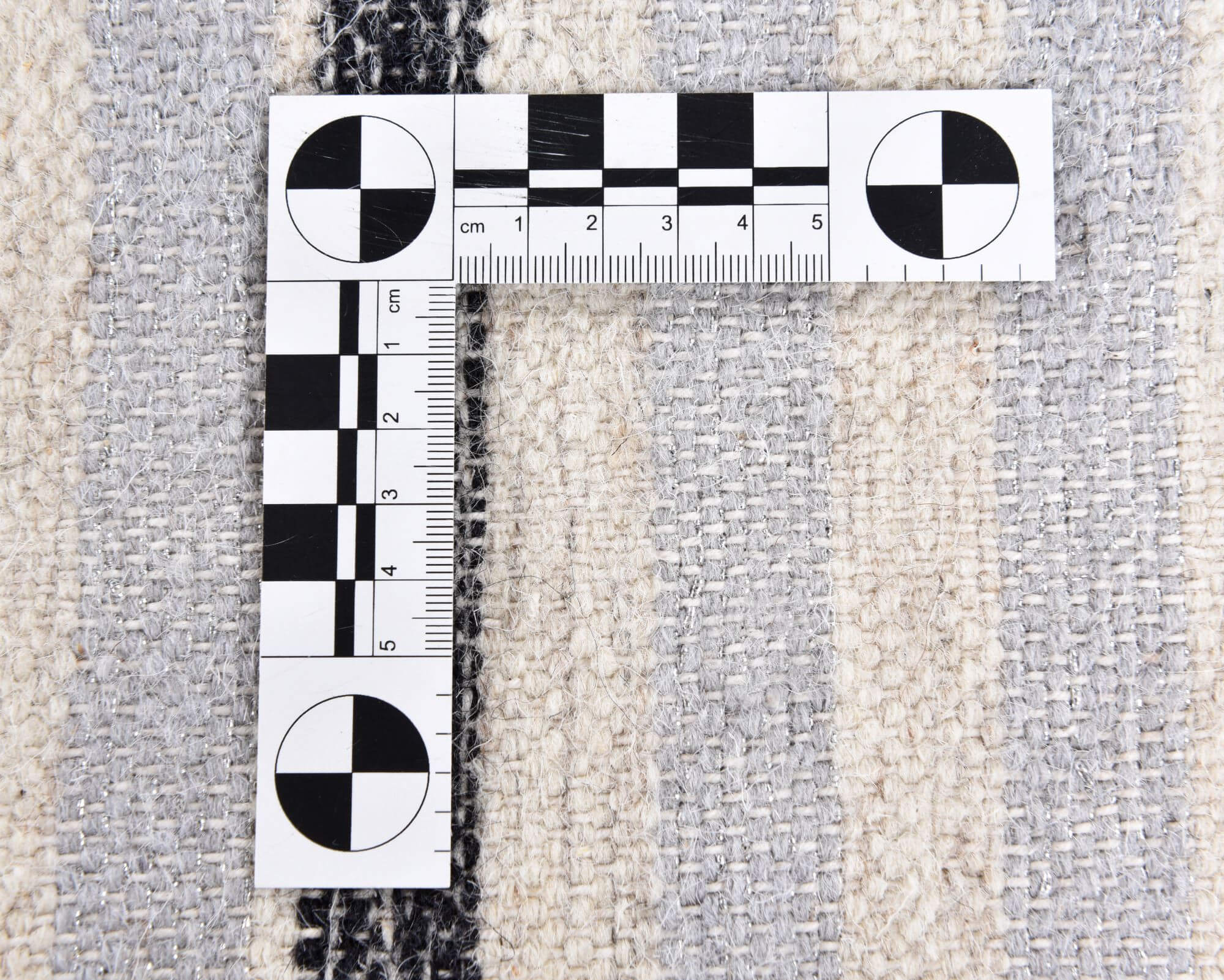 Vintage Cozy Kelim 615 black / white – Bild 5