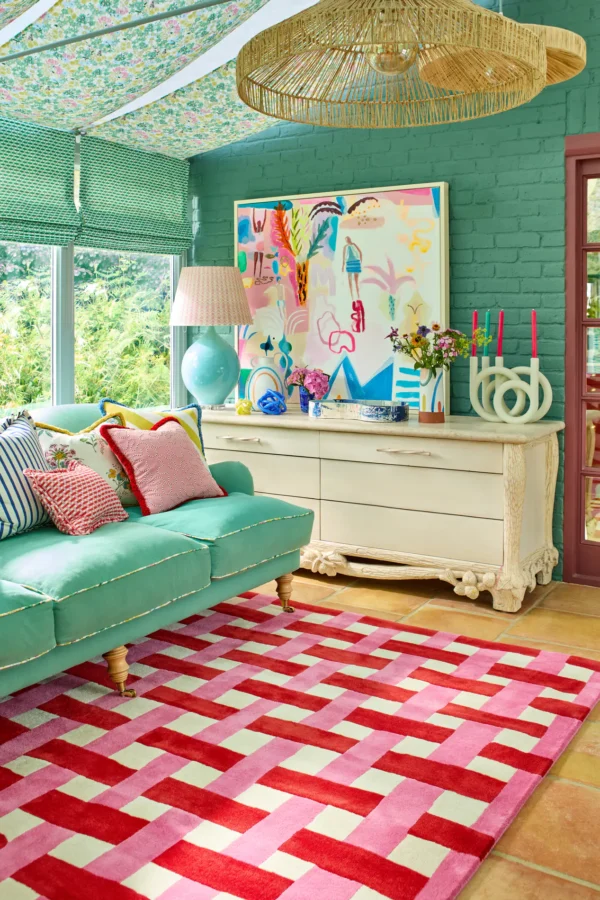 Harsr Basket Weave Coral Rose 144102 Sfeer A Hr