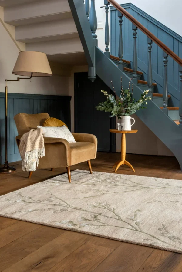 Laura Ashley Rug Pussy Willow Hedgerow Green 079807 4