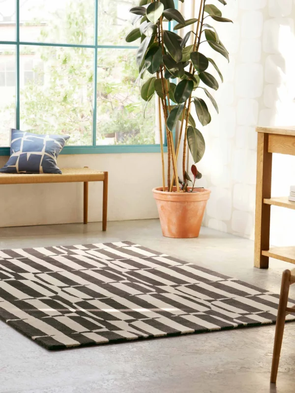 Scion Lohko Stripe Charcoal 123105 Interior A